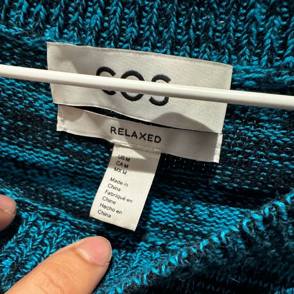 COS turquoise sweater - Picture 2 of 3